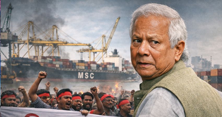 শ্রমিক আন্দোলনে সিদ্ধান্ত পরিবর্তন ইউনূস সরকারের: ডিপি ওয়ার্ল্ডের হাতে যাচ্ছে না চট্টগ্রাম বন্দর