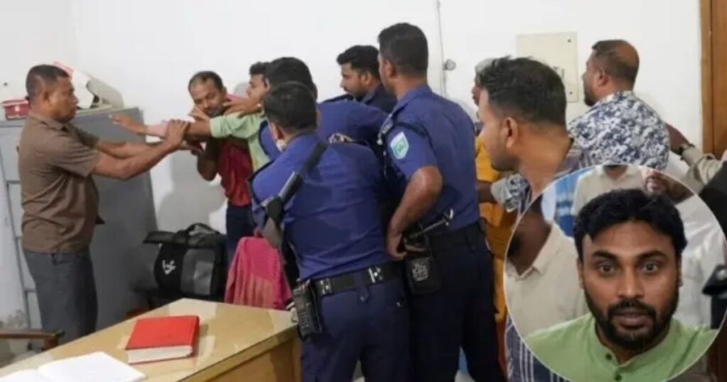 থানায় ঢুকে ওসিসহ ৭ পুলিশকে পেটালেন জামায়াতের নেতাকর্মীরা