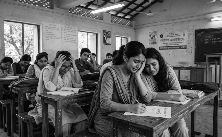 এইচএসসি পরীক্ষা শুরুর পৌনে ২ ঘণ্টা পর শিক্ষকরা এসে বললেন “প্রশ্নপত্র ভুল, ২০২৫ সালের প্রশ্নে পরীক্ষা দিয়েছ তোমরা”