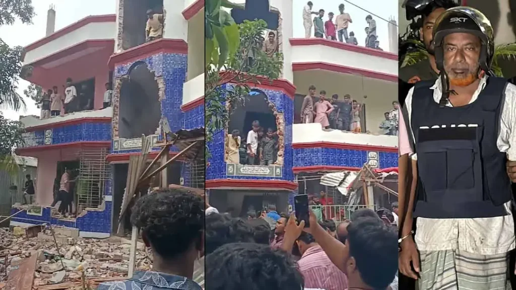 পাবনায় ধর্ষণের পর শিশু কলিকে হত্যা: ঘাতক মোস্তফার বাড়ি ভাঙচুর করল জনতা